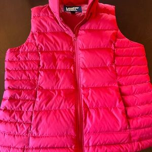 Lands End size Large Red puffer vest